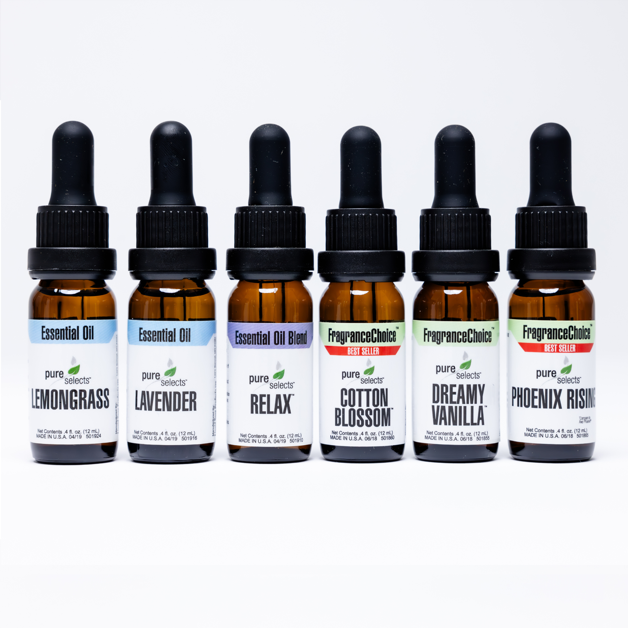 Pure Selects® FragranceChoice!™, Blends and Essential Oils - Top 6 Picks