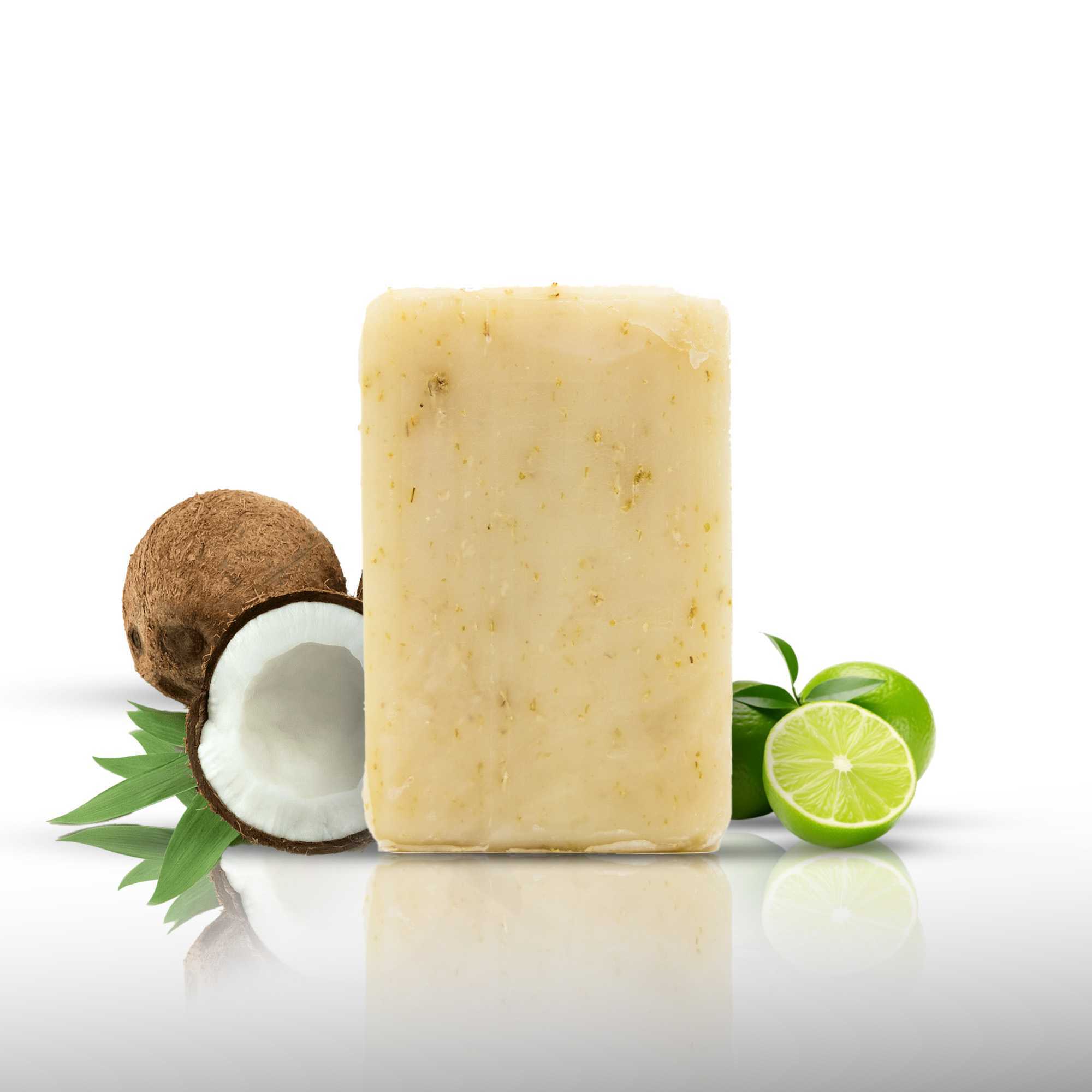 Pure Selects® Jabón en barra de avena, coco, lima y verbena
