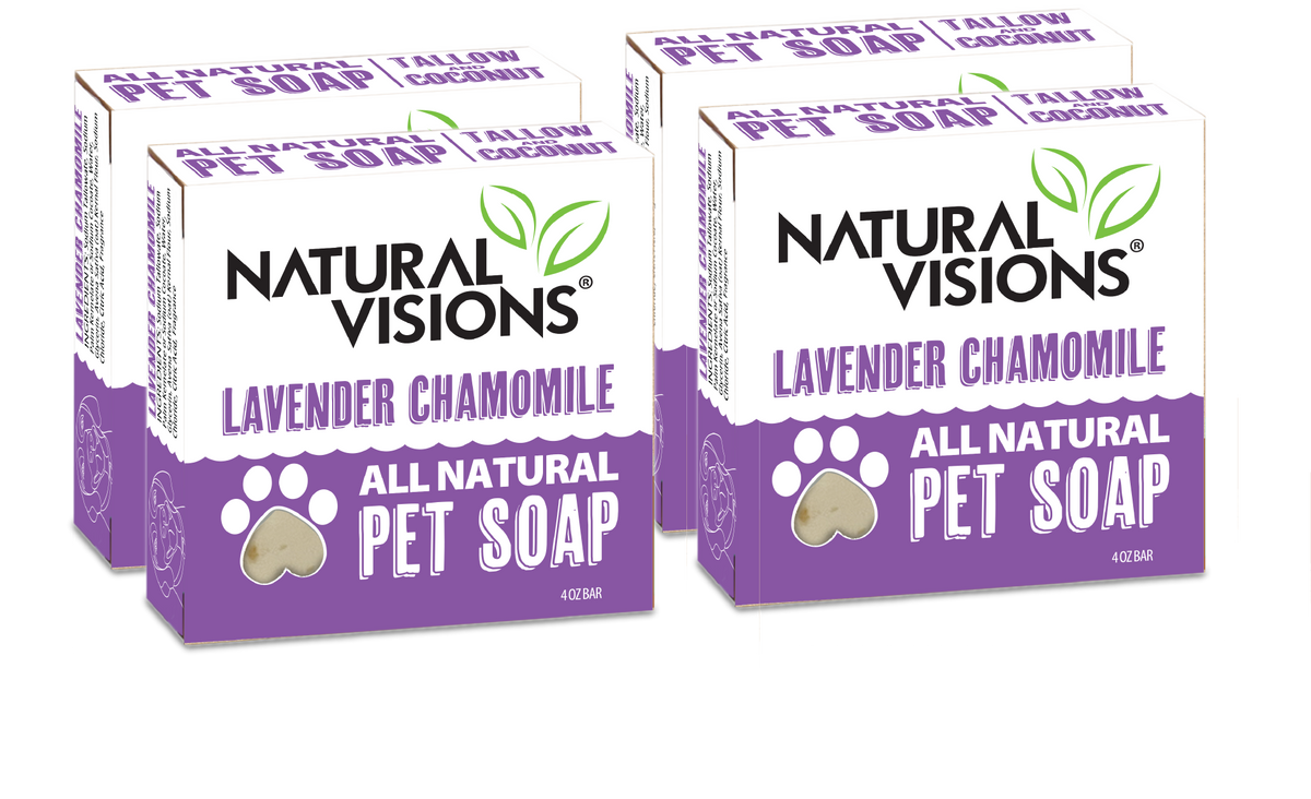 Natural Visions Pet Bar Soap Tallow & Oatmeal - Lavender Chamomile - 4 oz.