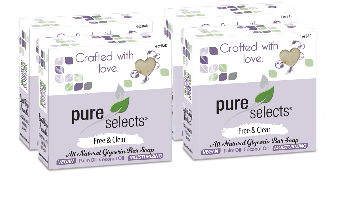 Pure Selects Vegan & Glycerin - Free & Clear - 4 oz. Bar Soap